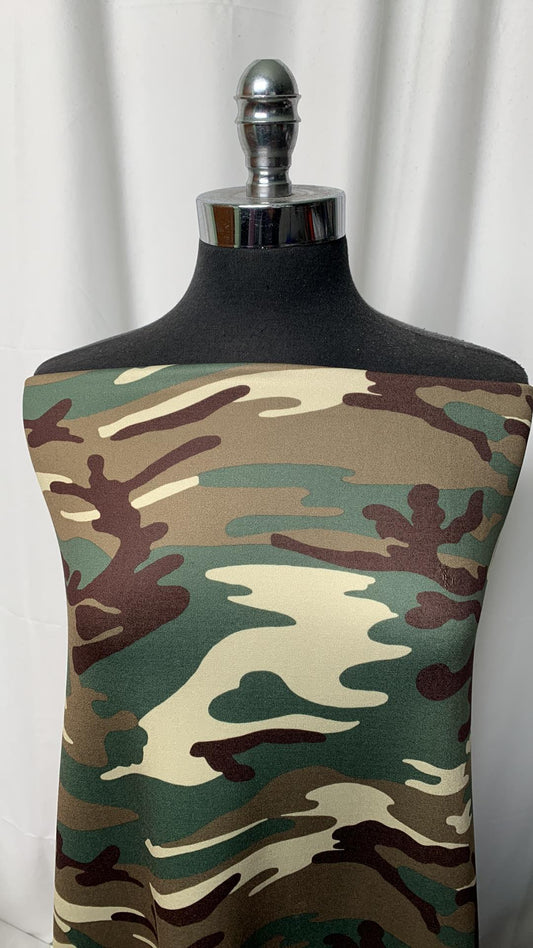 Camo - Performance Fleece (Small Flaw-Price Reflects)- 4 Yard Cut