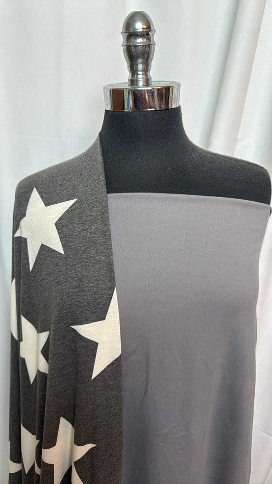 GREY/BIG STAR BUNDLE : 2YD Grey Brushed PF & 2YD Big Star PRS Jersey : A27624
