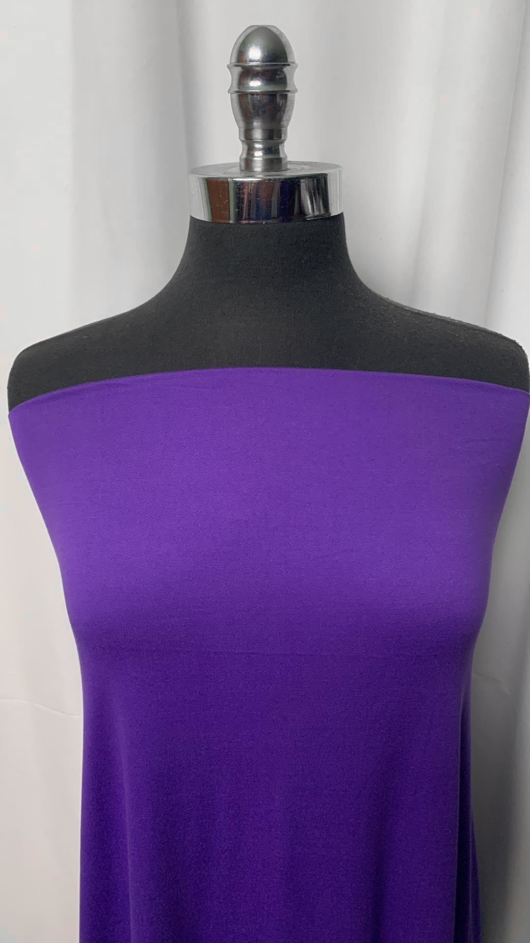 Solid Purple - Double Brushed Poly Spandex - 2 Yard Cut