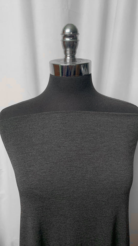 Charcoal 2-Tone - Modal Spandex Jersey - By the Yard