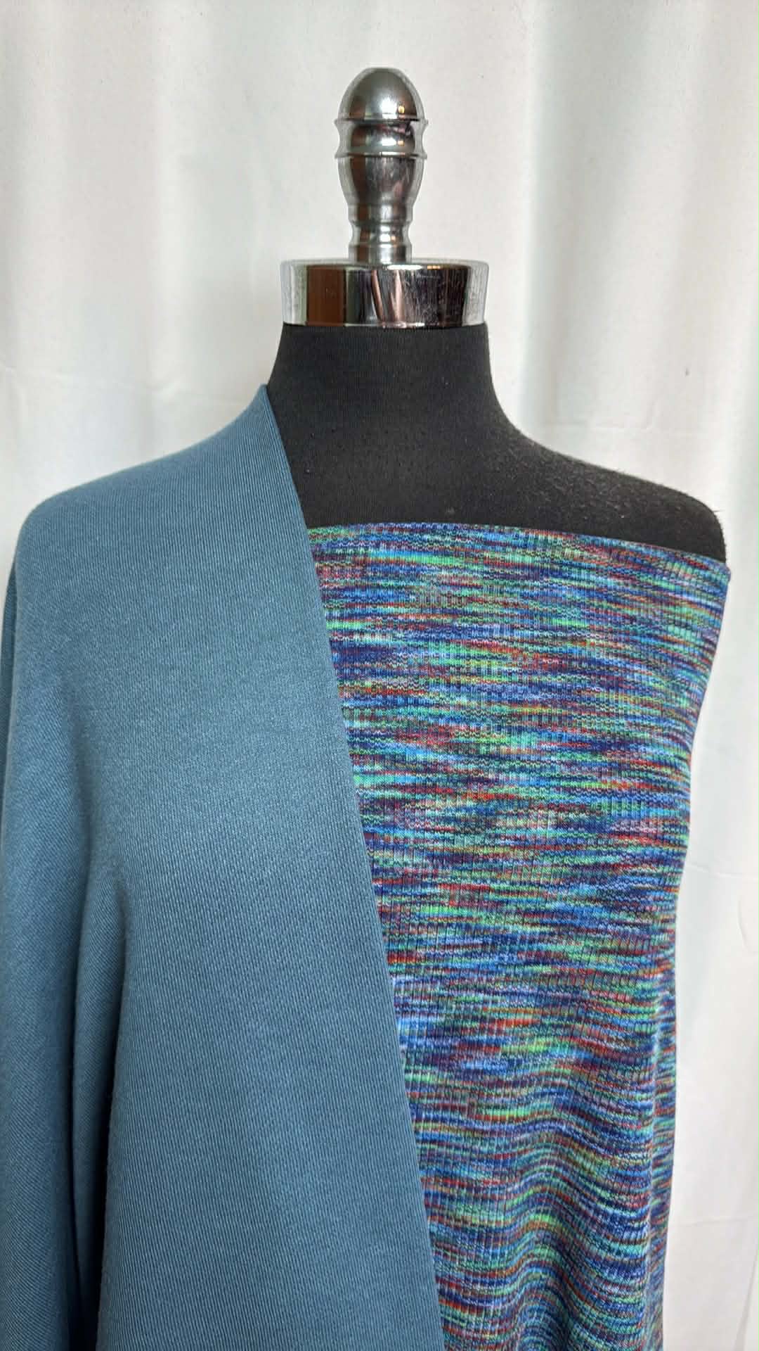 MULTI RIB BUNDLE : 1.5YD Solid C/P FT & 1YD Multicolor Rib : A29505