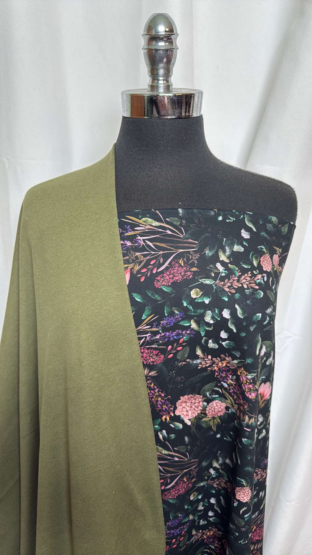 MOSS/DARK FLORAL BUNDLE : 2YD Dark Floral PF & 2YD Moss Peached PF : A26051