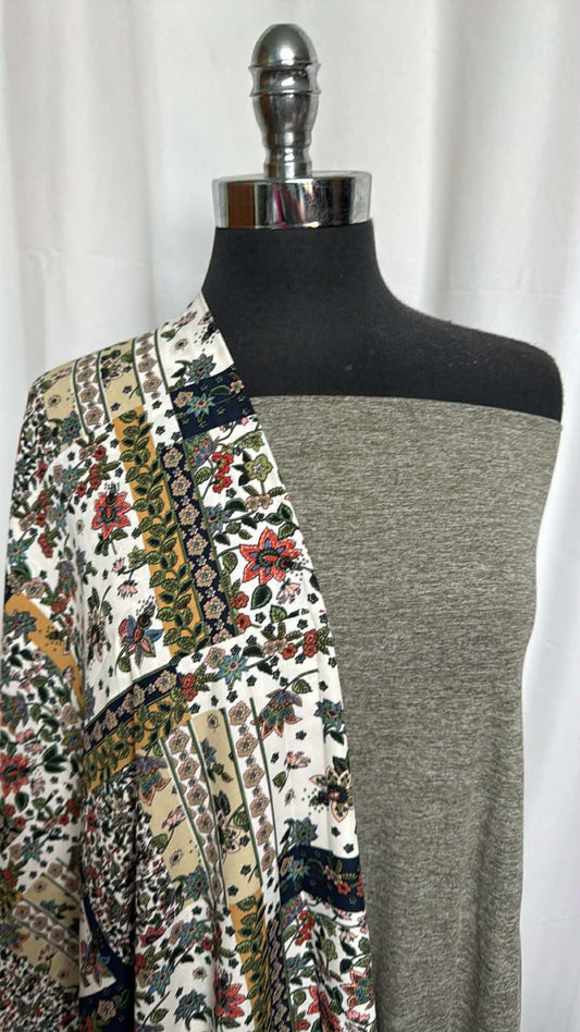 HEATHER SAGE/PATCHWORK BUNDLE : 2YD Heather Sage DBP & 2YD Patchwork PWD : A29367