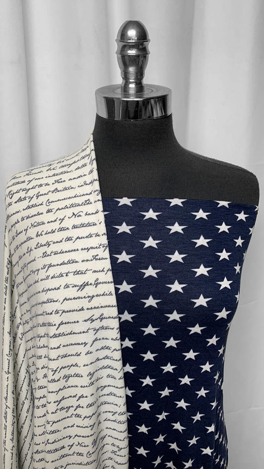 STAR/DECLARATION BUNDLE : 2YD Navy Star R/S & 2YD Ivory Declaration PRS FT : A25306