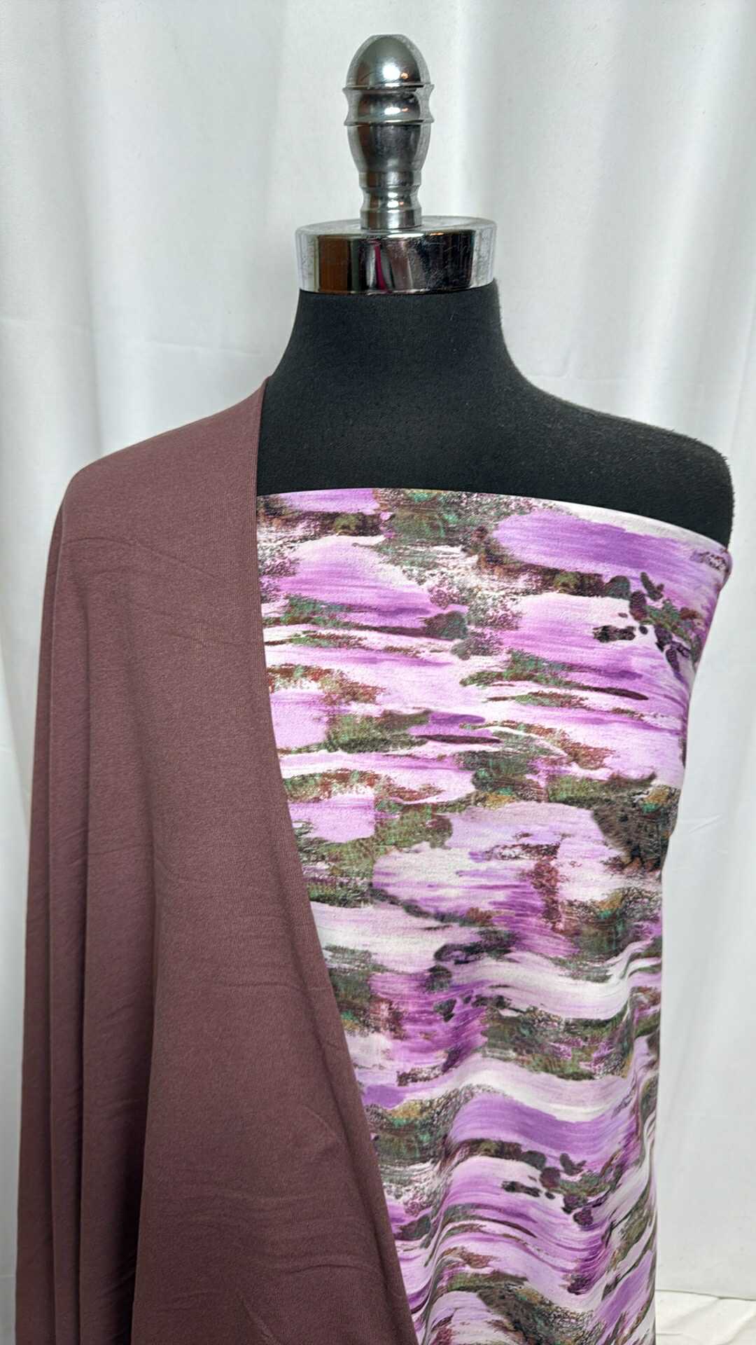 PURPLE CAMO BUNDLE : 30" Cut of Rib PF & 2YD Purple Camo Yoga PF : A29172