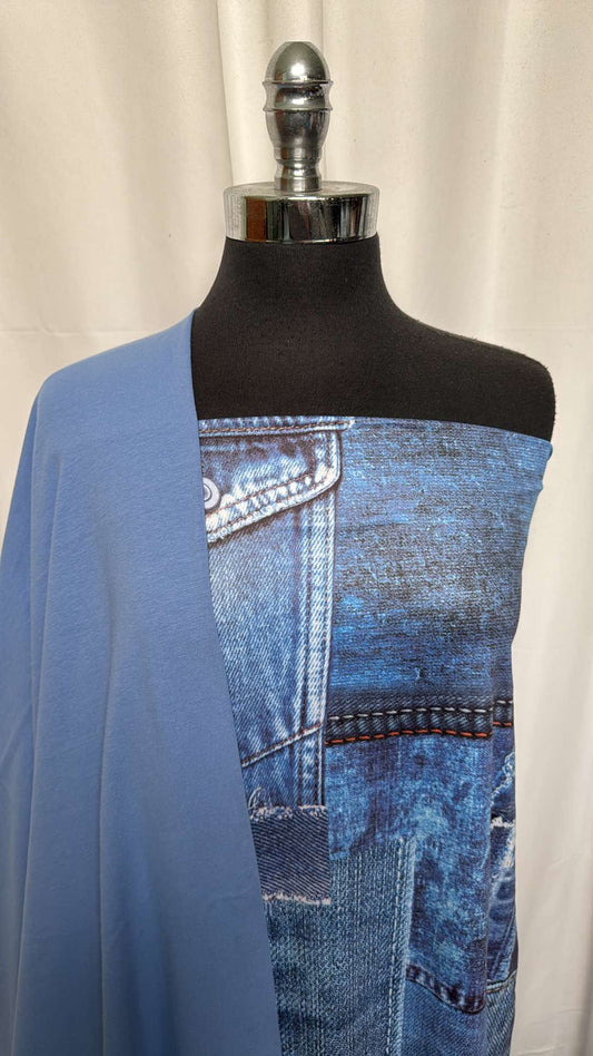 BLUE JEANS BUNDLE : 1YD Jeans Print SBP & 2YD Blue C/S : A26660