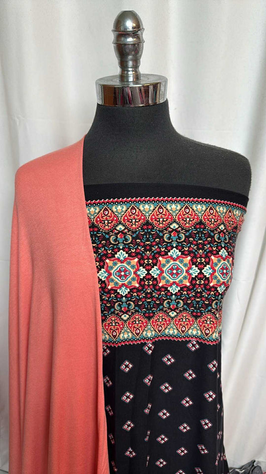 CORAL/BORDER BUNDLE : 2YD Coral R/S & 2YD Double-Border DBP : A28637