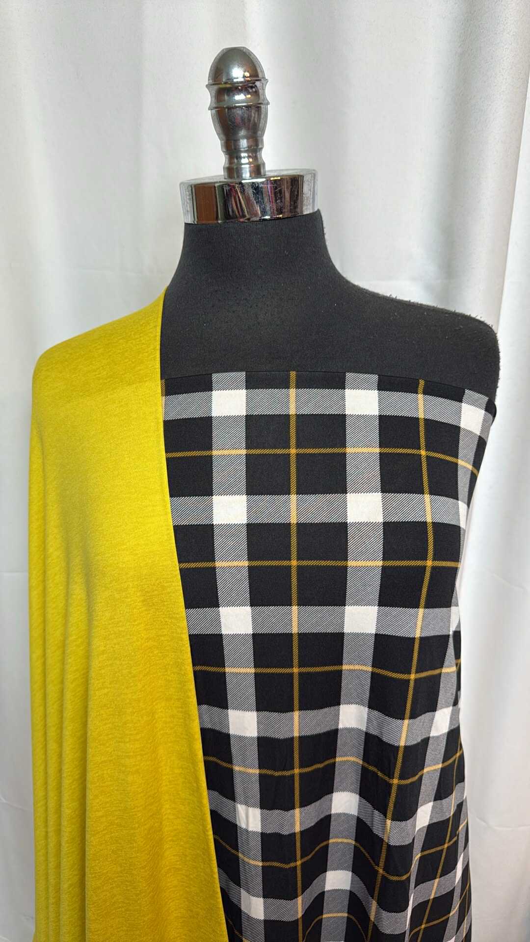 PLAID/LEMON CITRON BUNDLE : 2YD Plaid ITY & 2YD Lemon Citron Featherweight PF : A28757