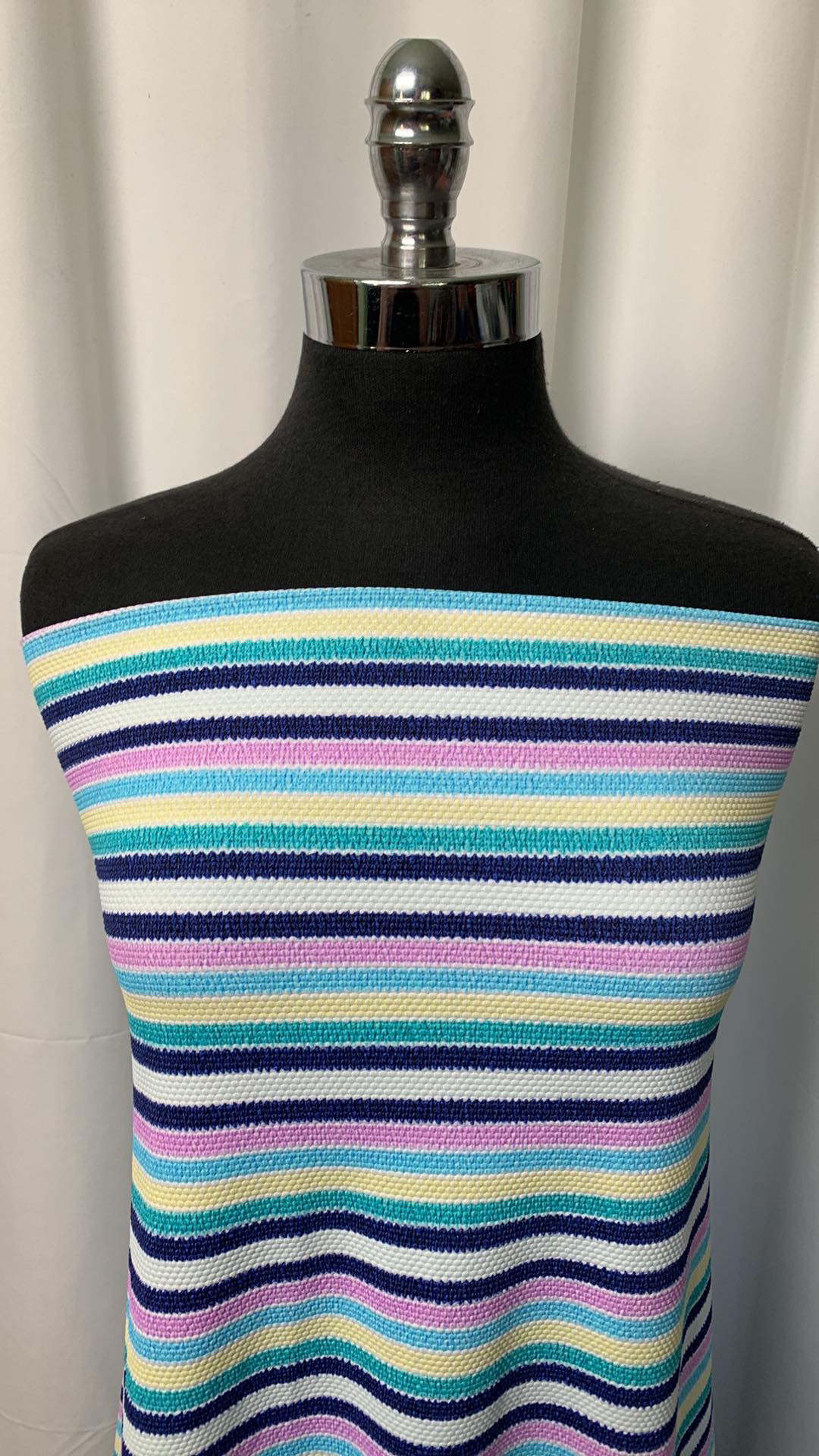 Multi Textured Stripes - Designer Swim/Nylon Spandex - 2 Yard Cut