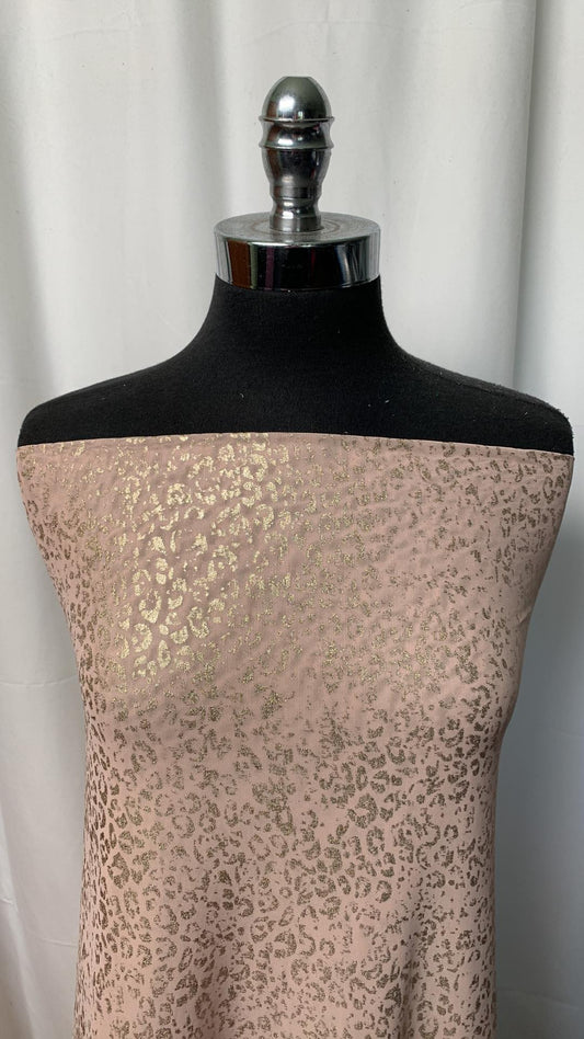 Blush/Gold - Stretch Mesh - 3 Yard Cut