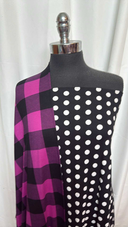 BUFFALO PLAID/POLKA DOT BUNDLE : 2YD Buffalo Plaid DBP & 2YD Polka Dot DBP : A27588