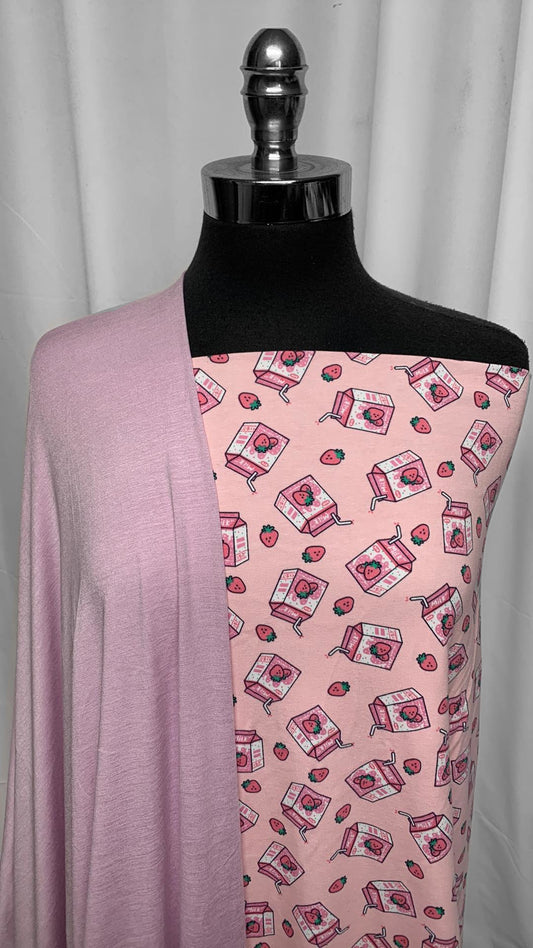 STRAWBERRY MILK BUNDLE : 2YD Strawberry Milk C/S & 2YD R/S : A25286