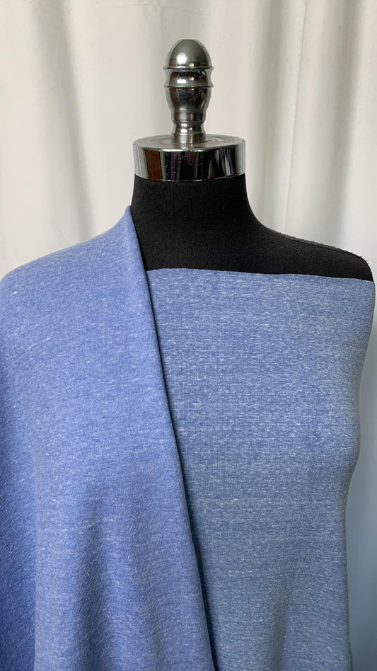 CITY BLUE BUNDLE : 2YD Blue Sweatshirt Fleece & 2YD Blue Rib Knit : A1931
