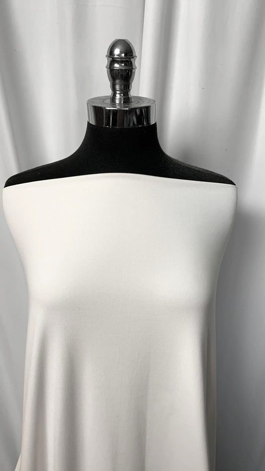 Cloud White - Poly/Spandex Performance Rib - By the 1/2 Yard