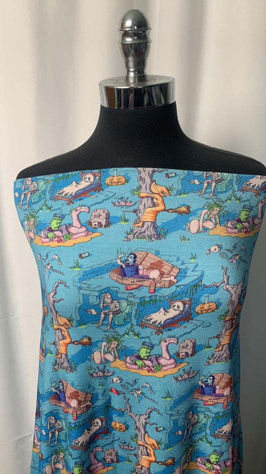 Boner Ghost - Modal Spandex - By the Yard