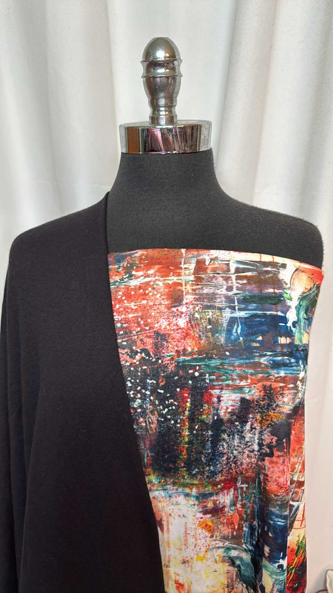 BLACK/URBAN CANVAS BUNDLE : 1YD Urban Canvas Poly Fleece & 2YD Black C/P FT : A28811