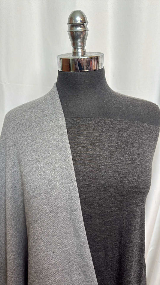 GREY/CHARCOAL BUNDLE : 2YD Charcoal PRS Jersey & 2YD Grey Sweatshirt Fleece : A28238