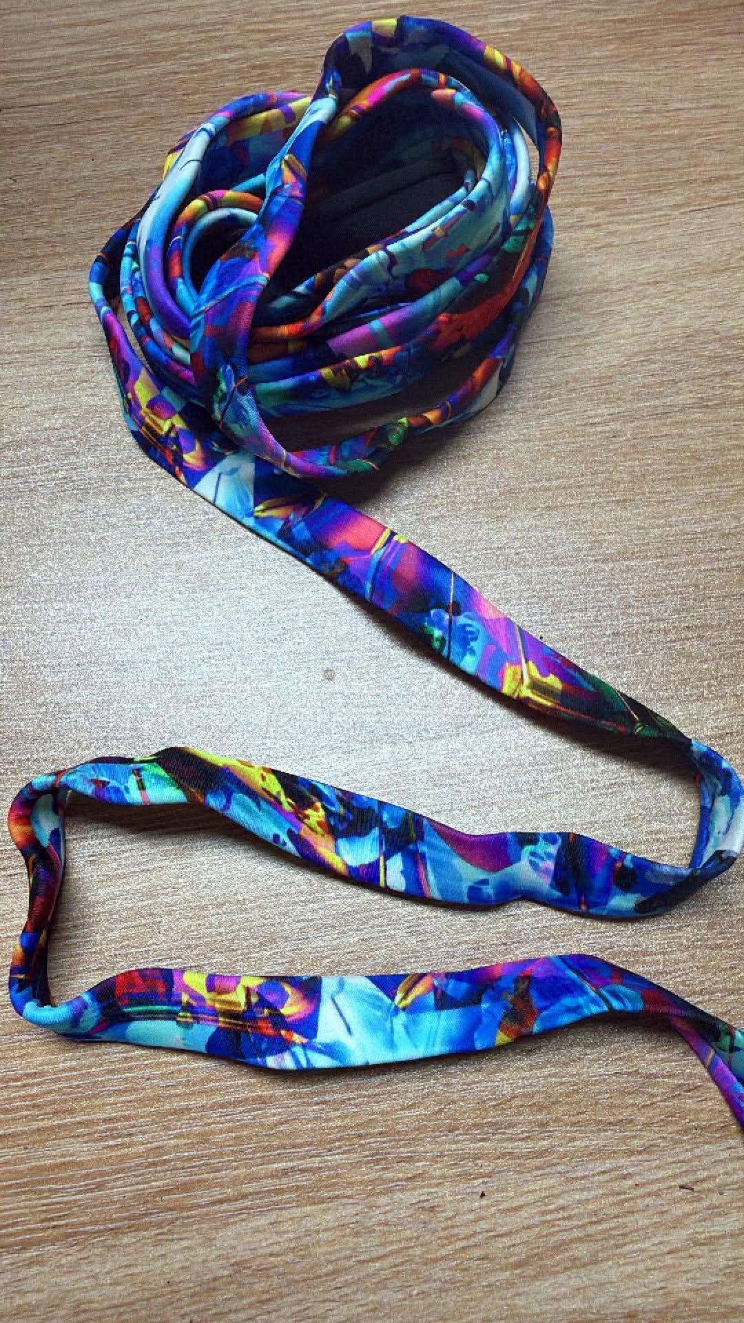 3/4” Nylon/Spandex Swim Straps w/Rubber Elastic Enclosed - 5 Yards