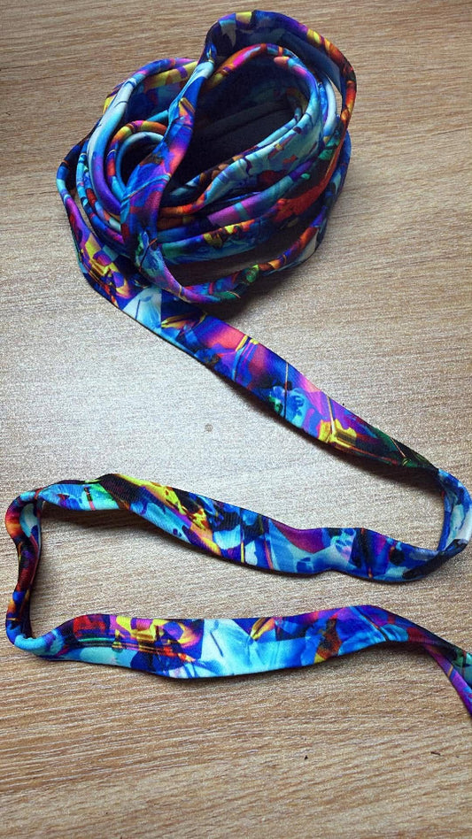 3/4” Nylon/Spandex Swim Straps w/Rubber Elastic Enclosed - 5 Yards