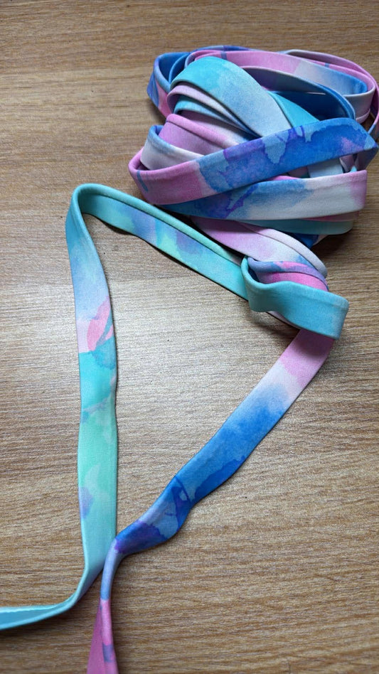 3/4” Nylon/Spandex Swim Straps w/Rubber Elastic Enclosed - 5 Yards