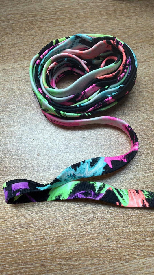 3/4” Nylon/Spandex Swim Straps w/Rubber Elastic Enclosed - 5 Yards