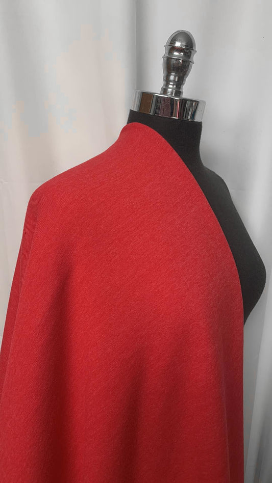 True Red - Sweatshirt Fleece - 3 Yard Cut