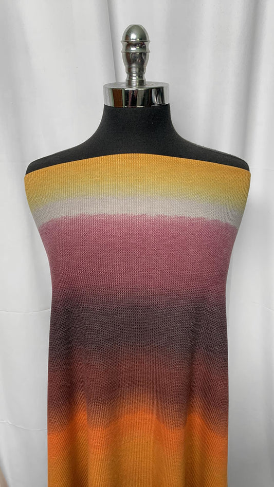 Ombre Day - (Poly/Rayon/Spandex) Thermal Knit - 4 Yard Cut