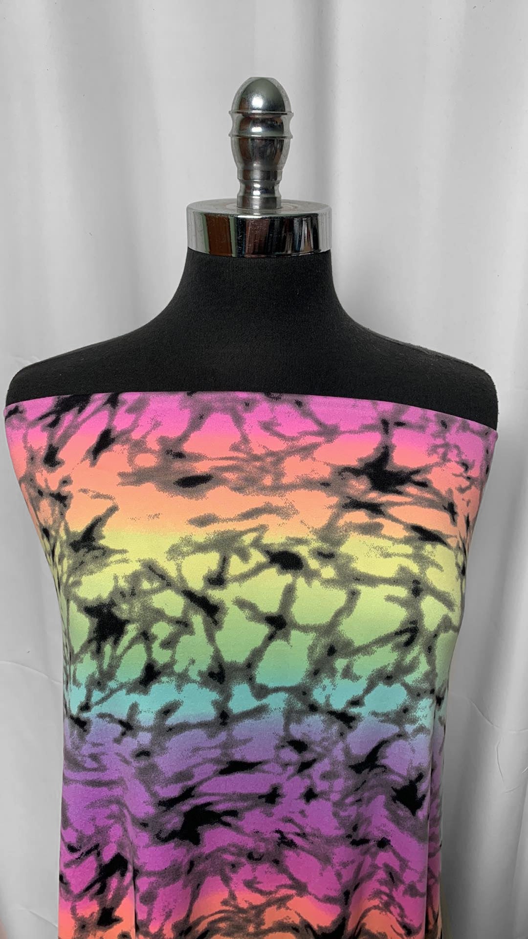 Ombre Crackle - Double Brushed Poly Spandex - 4 Yard Cut