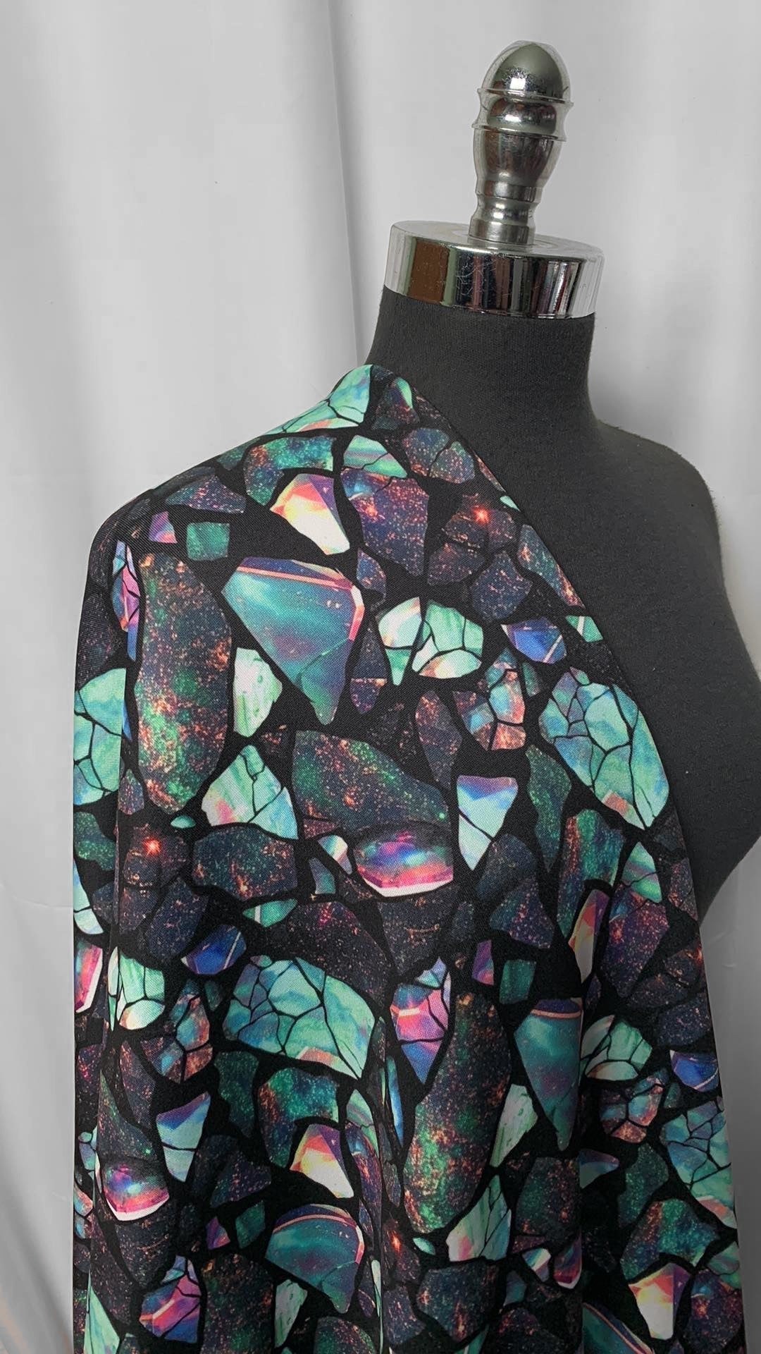 Opal - Poly/Spandex Sweatshirt Fleece - 2 Yard Cut