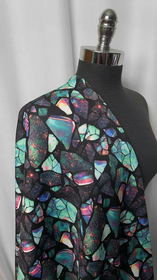 Opal - Poly/Spandex Sweatshirt Fleece - 3 Yard Cut
