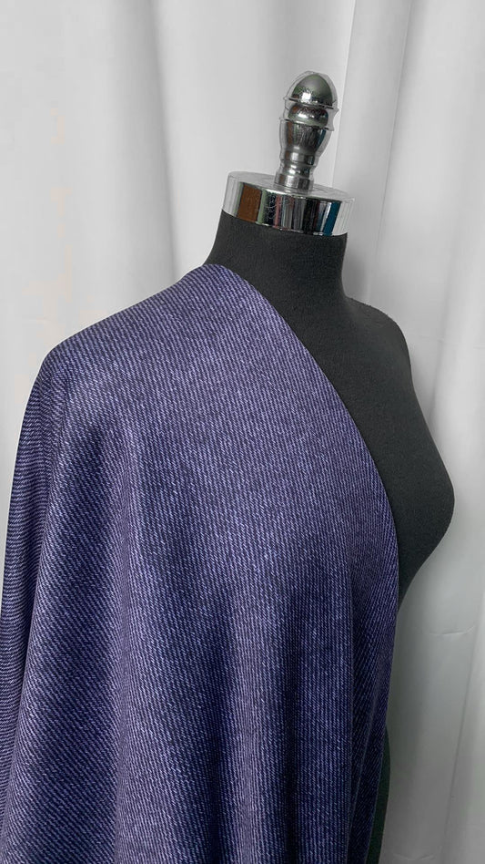 Denim-Look - Poly/Spandex Sweatshirt Fleece - 3 Yard Cut