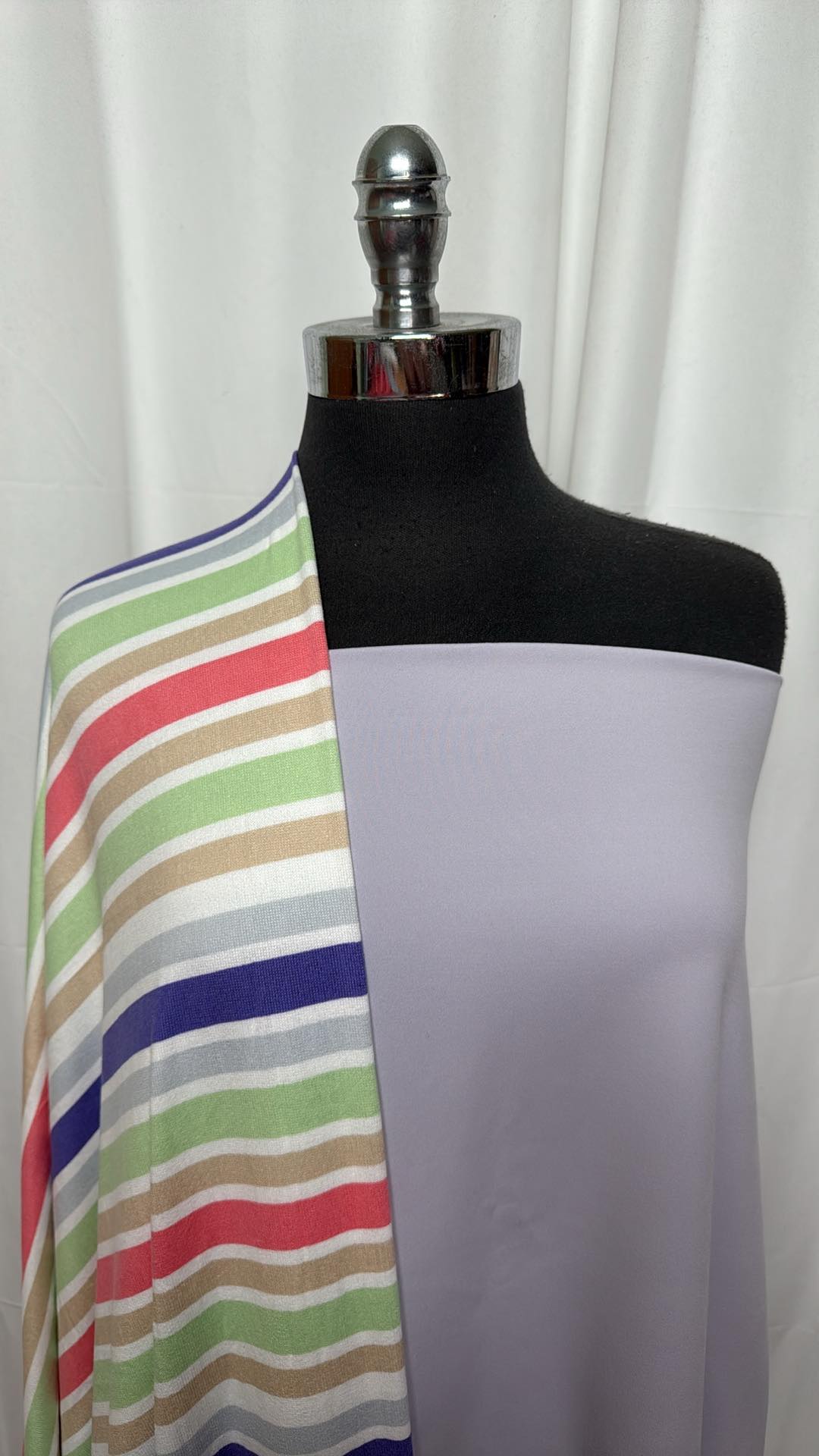 GALACTIC LILAC/STRIPE BUNDLE : 2YD Galactic Lilac Peached PF & 2YD Stripe Oakley SK : A27084