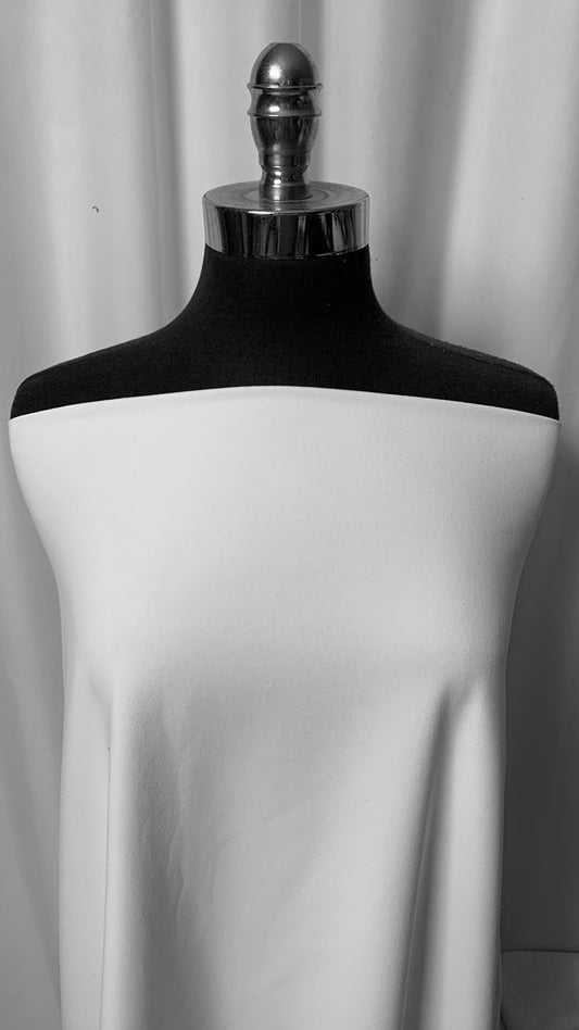 White - Heavy Performance (Brushed-Face) - 1 Yard Cut