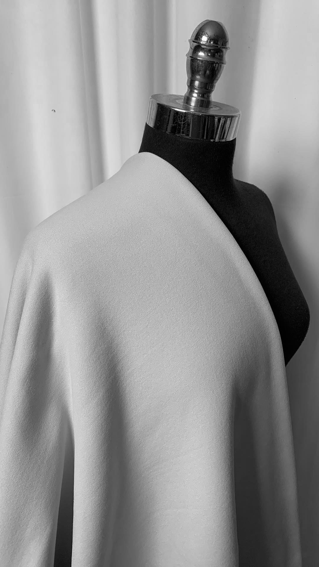 Silver - Poly/Spandex Sweatshirt Fleece - 2 Yard Cut