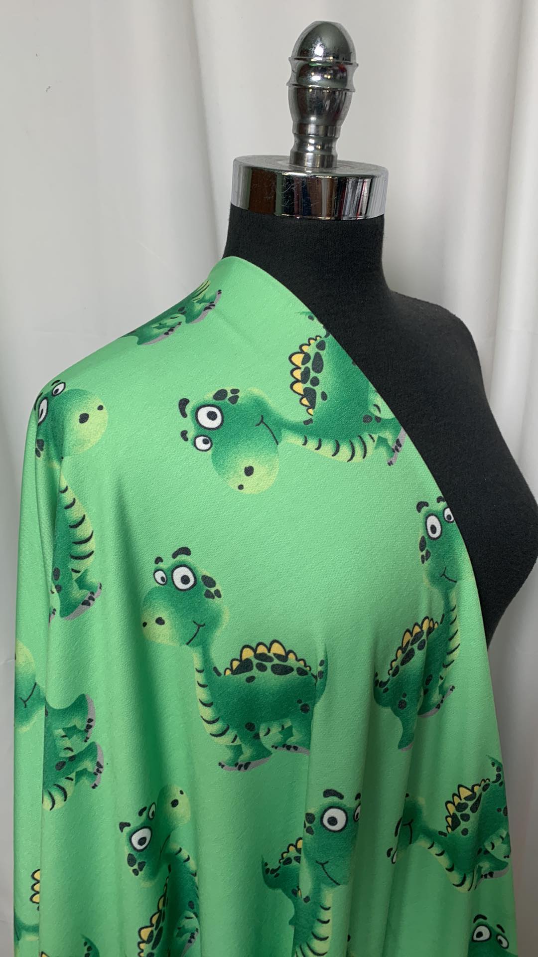 Green Dinos - PRS French Terry - 2 Yard Cut