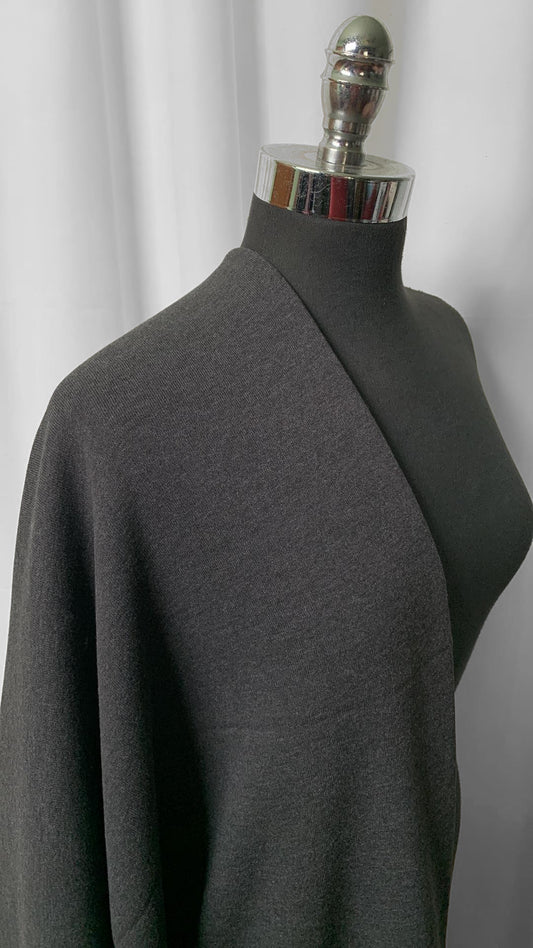 Charcoal - Sweatshirt Fleece (72" Wide) - 1.5 Yard Cut