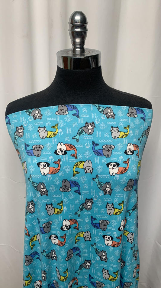 Merpets - Double Brushed Poly Spandex - 2 Yard Cut