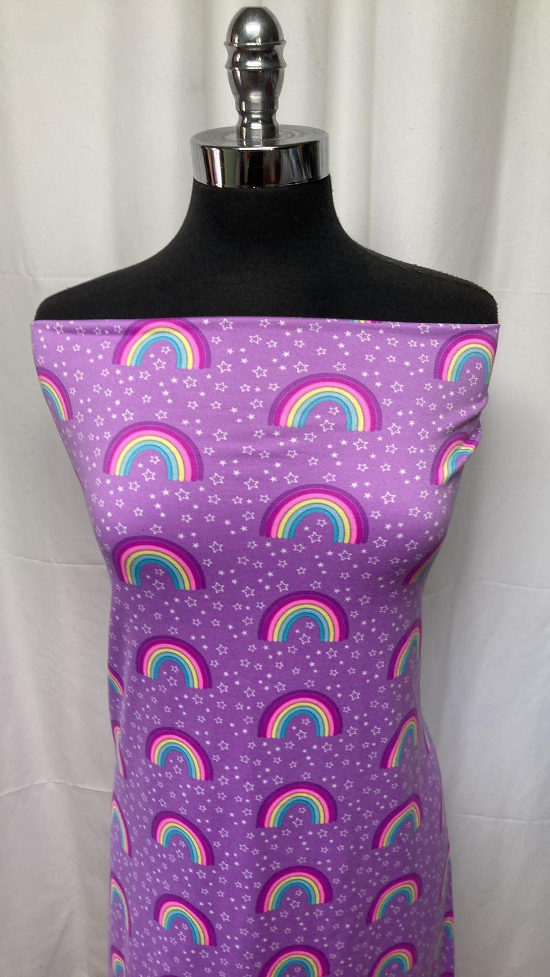 Lavender Rainbow - Double Brushed Poly Spandex - 2 Yard Cut