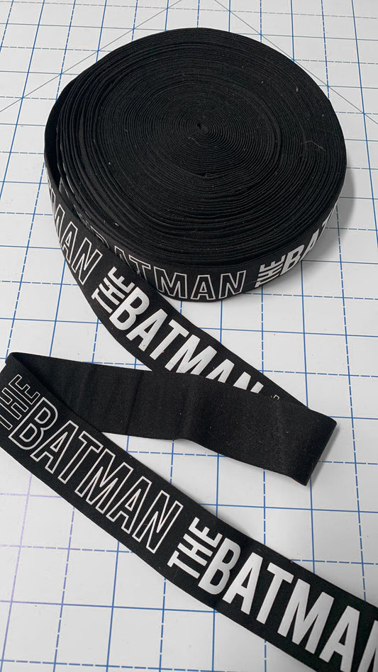 Batman - 1.5" Wide Elastic - Sold by the Yard