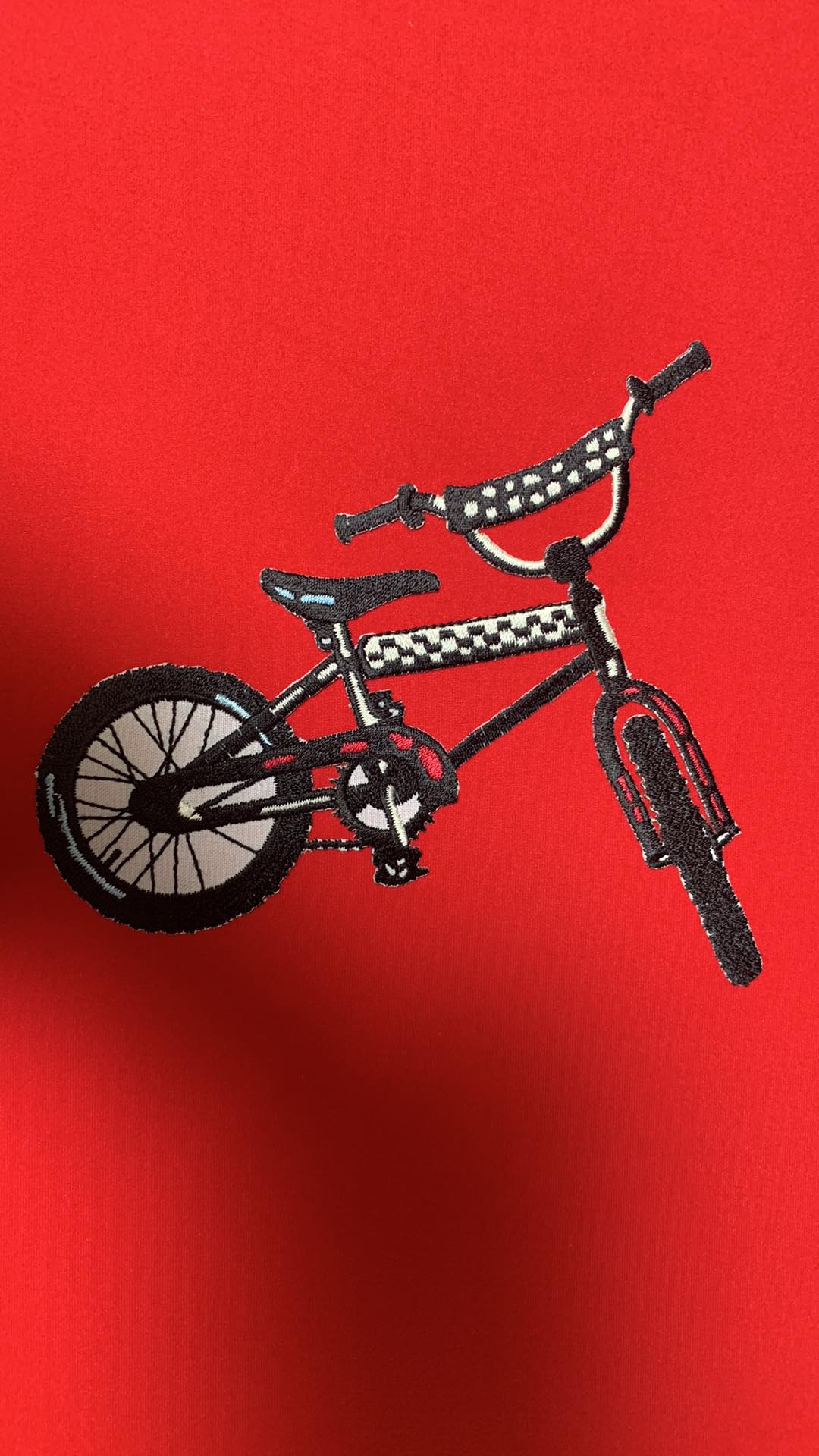 Embroidered Bike - Iron On Decal - Sold Individually