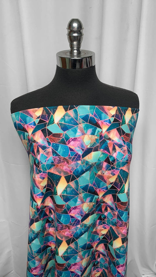 Fractals - Peached Performance - 3 Yard Cut