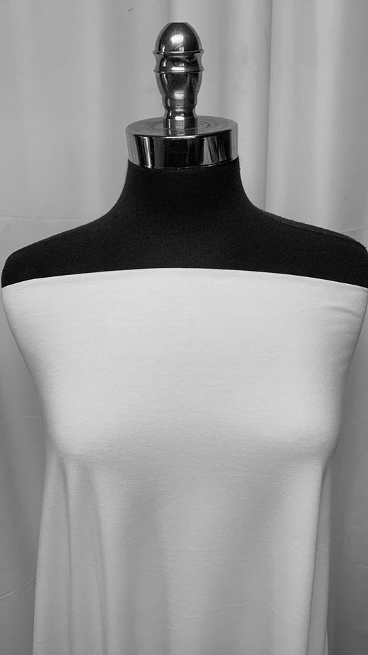 White - Poly/Cotton/Spandex Jersey - 2 Yard Cut