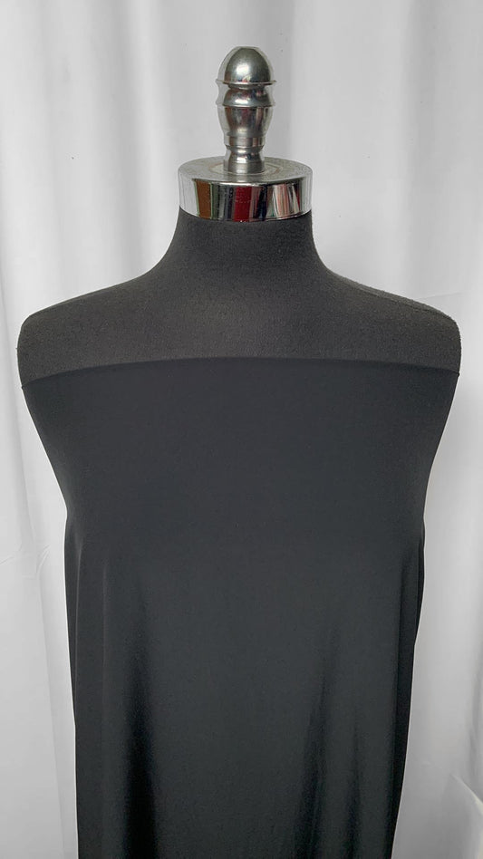 Black - Poly/Spandex Woven - 3 Yard Cut