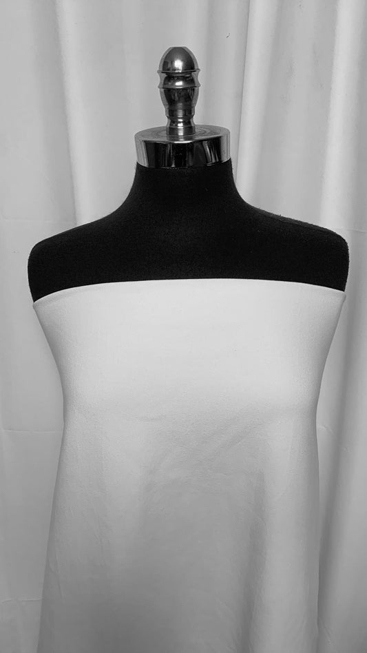 White - Cotton/Spandex - 3 Yard Cut