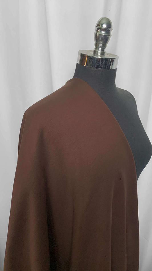 Brown - Cotton/Poly Peached Fleece (No Stretch) - 2 Yard Cut