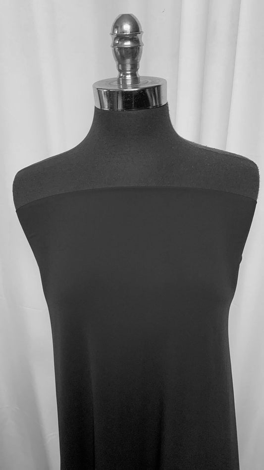 Black- Nylon/Spandex Swim Lining (4-Way Stretch) - 2 Yard Cut
