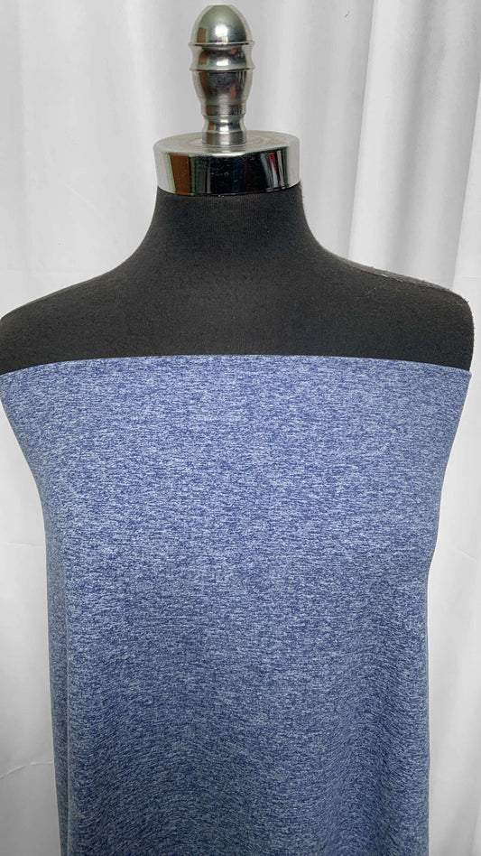 Blue/White - Peached Performance - By the 1/2 Yard
