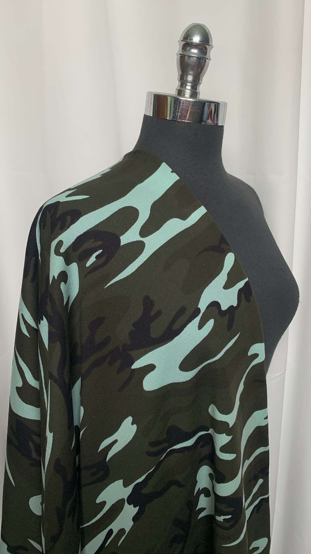 Camo - Cotton/Poly French Terry - 2 Yard Cut