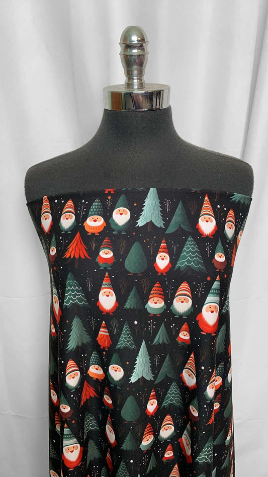 Snow Gnomes - Poly/Spandex Performance - 1 Yard Cut