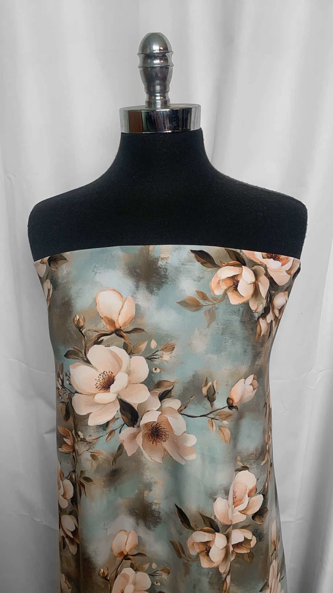 Magnolias - Poly/Spandex Performance - 2 Yard Cut